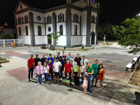 Cermoful ilumina praça da Igreja Matriz São Roque