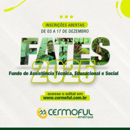 Cermoful abre inscrições para projetos do Fates 2025